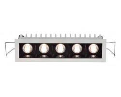 Foco empotrar LED fijo Cuadrado 165x45mm MINI 15W 10º CRI90 Blanco